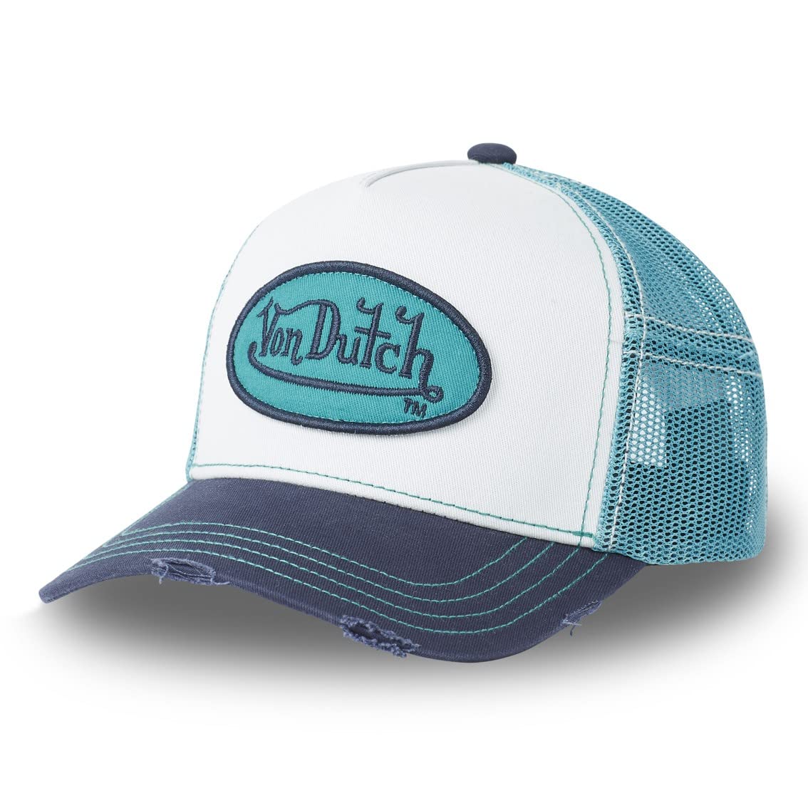 Tracker Kappe Herren Perfekter Halt, Cap Herren, Blau, Hypoallergen, Schwarzgrau, Einheitsgröße