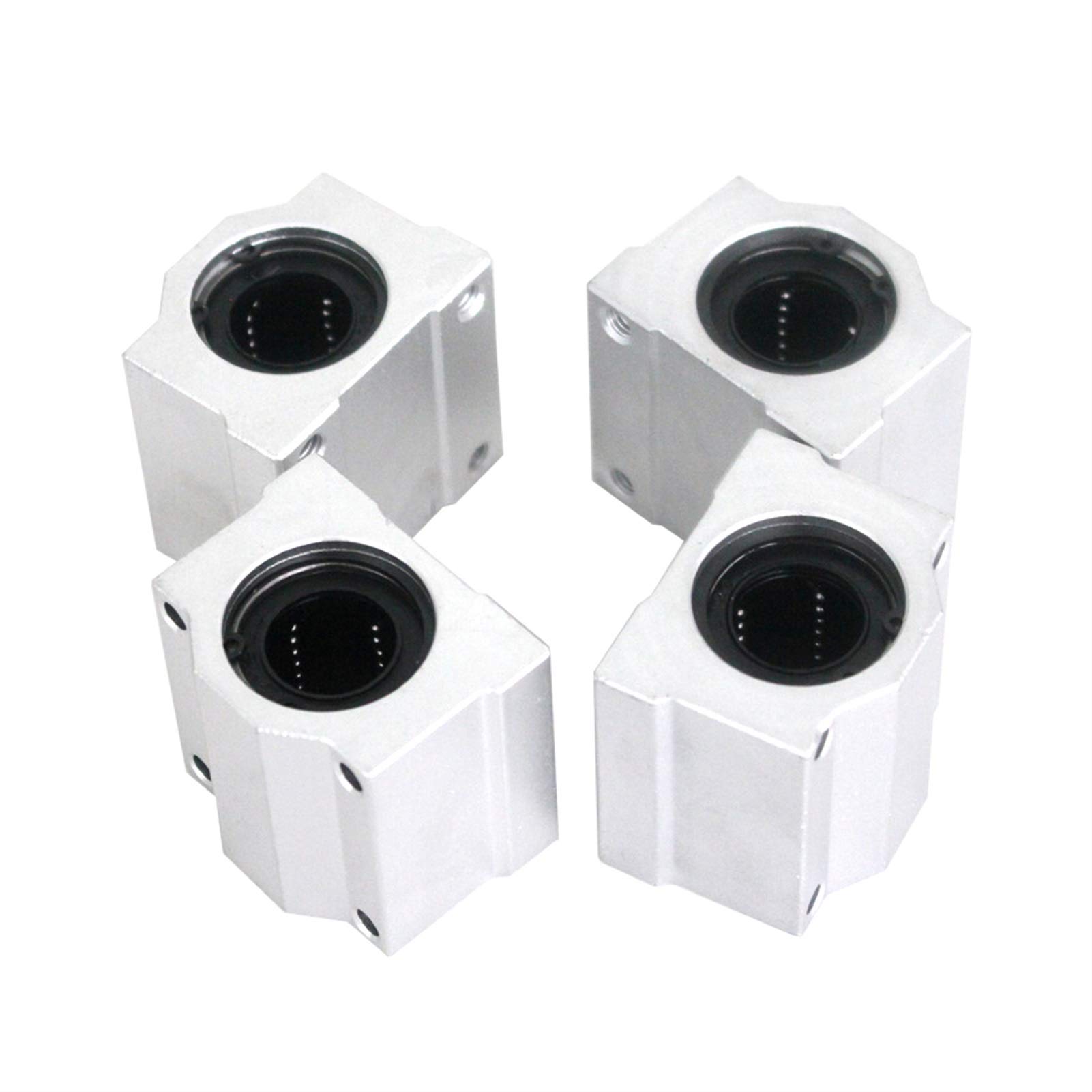 Bloc Coulissant à roulement Professionnel 4 pièces SCS8UU, Douille de Mouvement linéaire SC8UU SC10UU SCS12UU SCS16UU 20UU 25UU, Arbre linéaire, pièces d'imprimante 3D CNC(SCS8UU)