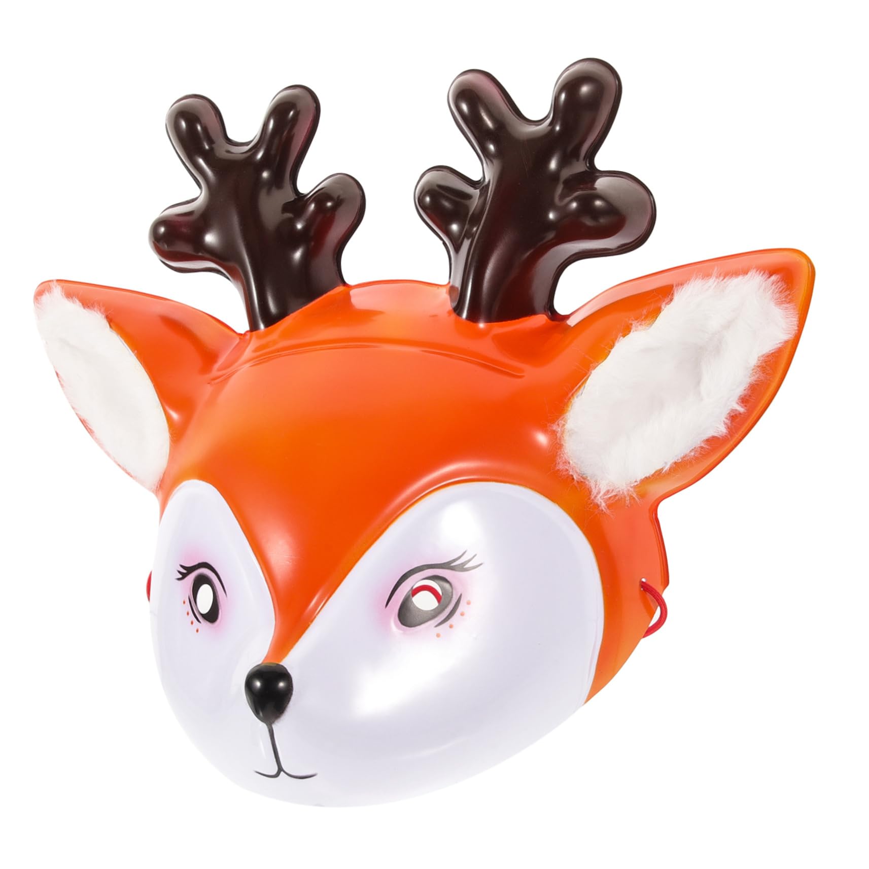 ERINGOGO Deer Shaped Mask for Halloween Christmas Parties Lightweight Comfortable Cosplay Prop Unique Decorative Animal Headpiece for Fun Events and