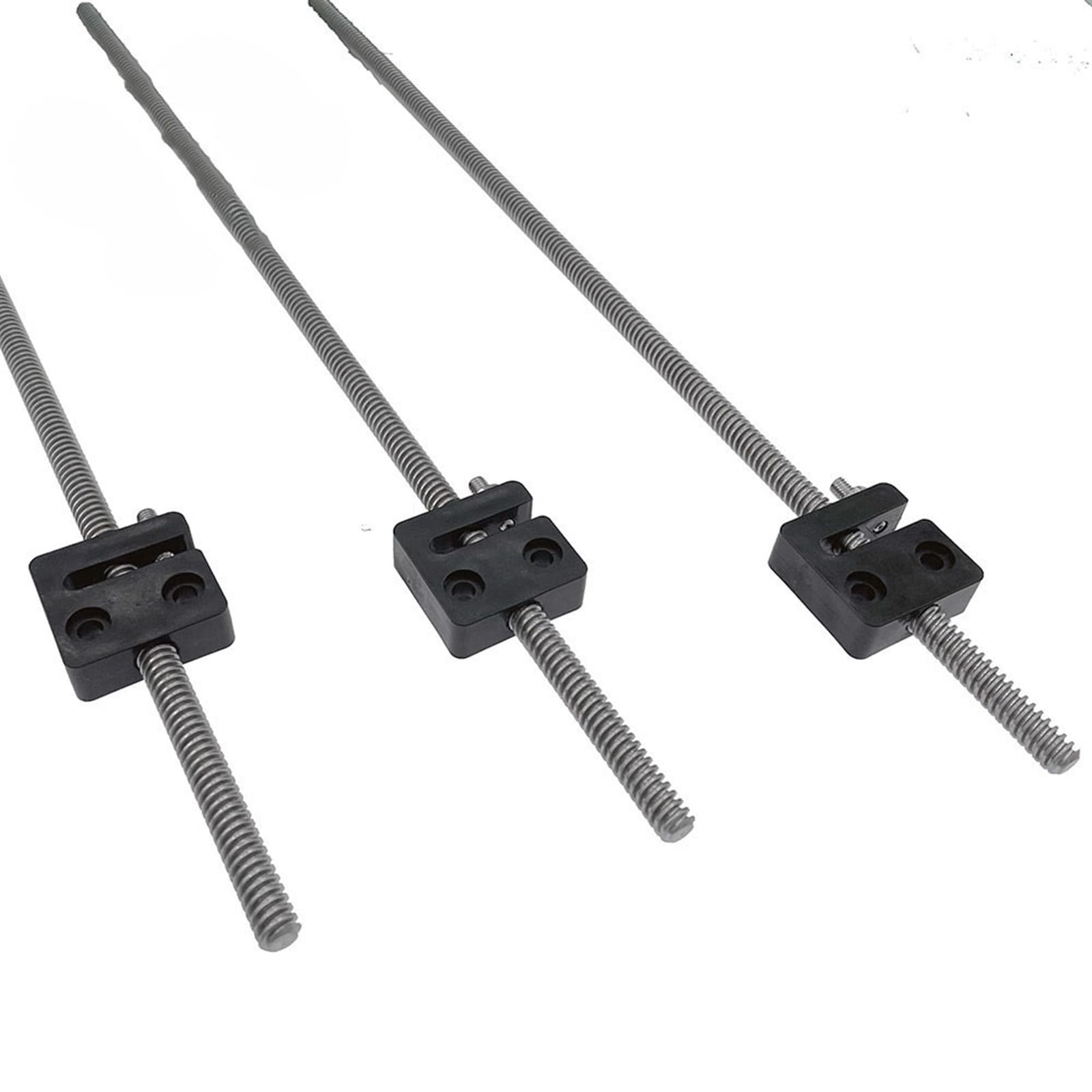 Threaded Backlash 3pcs T8 Lead Screw with Anit Backlash Nut 2mm Pitch 4mm Lead TR8x4 Metric Thread Screw 380mm 480mm 580mm Trapezoidal Rod Screw trapezoidal (Color : No Coupler, Size : 580mm)