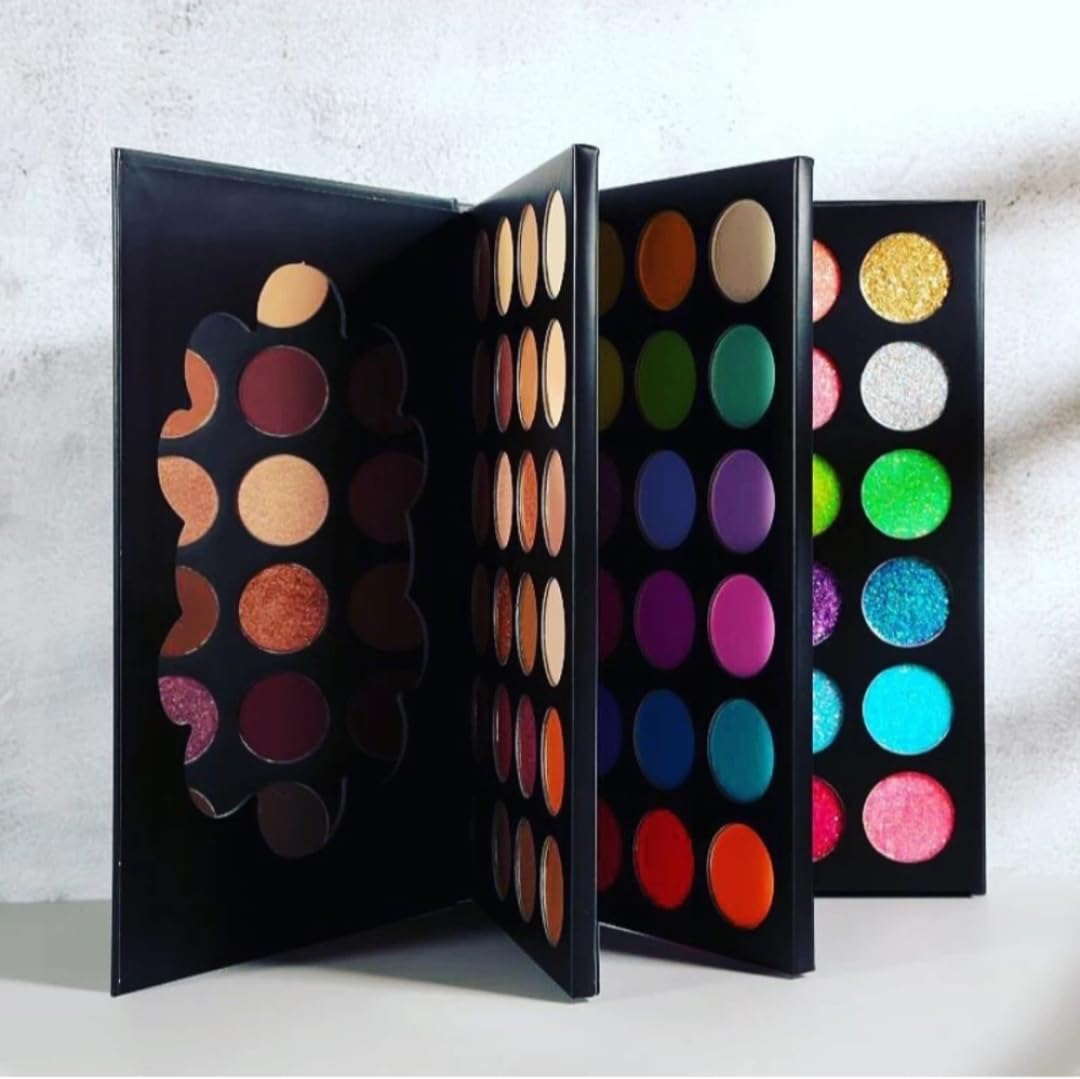 Buy NAILSBAR 72 Color 3 Fold Mysterious Queen Eyeshadow Palette