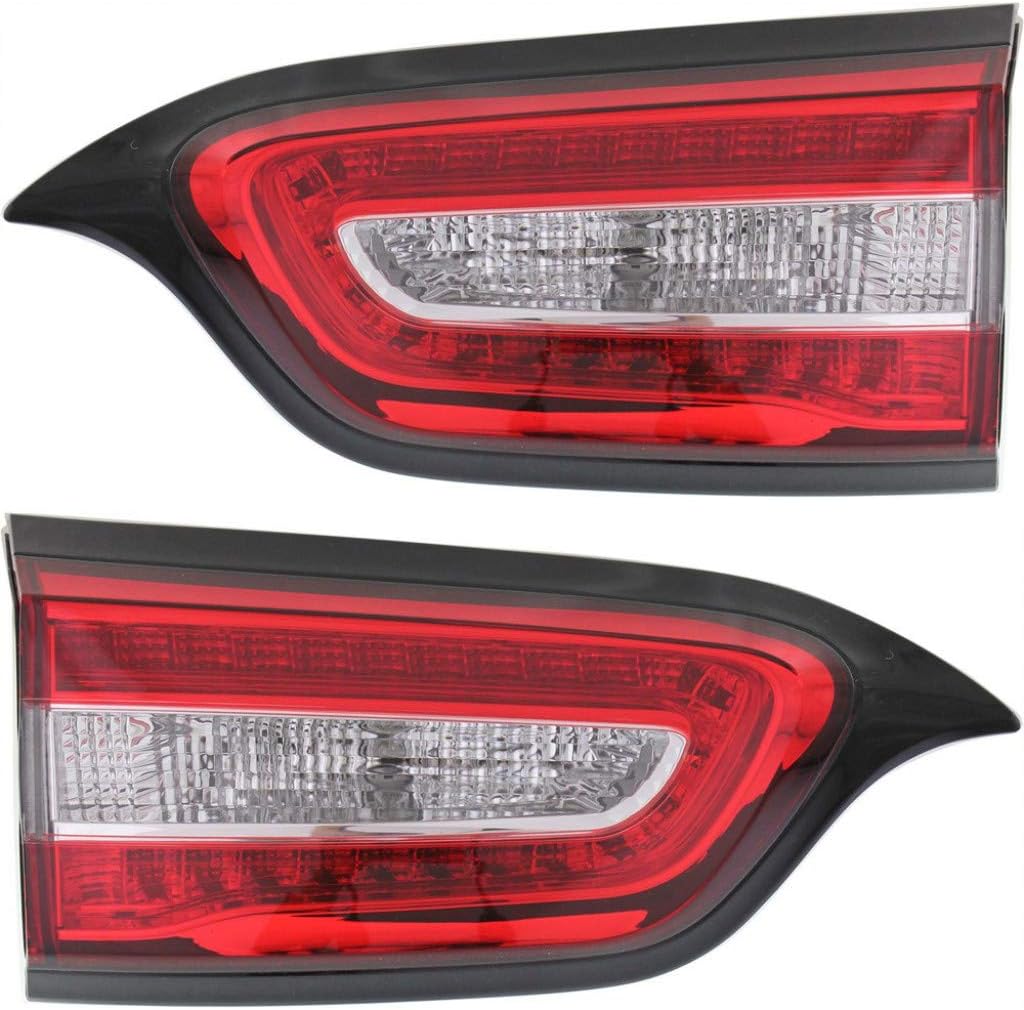 CarLights360 For Jeep Cherokee Tail Light 2014 15 16 17 2018 Driver Side | Inner Rear LED DOT Certified | For CH2802104 | 68102921AC