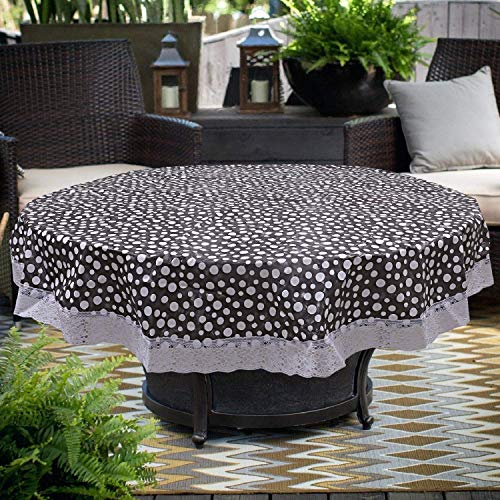 Kuber Industries PVC 4 Seater Round Table Cover 60