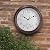 KECYET 12 Inch Outdoor Wall Clock with Thermometers, Vintage Silent Wall Clocks Battery Operated, Retro Non-Ticking Clock Decorative for Living Room, Patio, Kitchen, Office, Bathroom, Bedroom(Bronze)