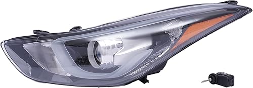 Miniatura 6 de Par de faros halógenos LED con lente transparente, reemplazo directo para 2014 2015 2016 Hy-uu-nn-dai E-l-aa-nn-tra (izquierdo+lado derecho)