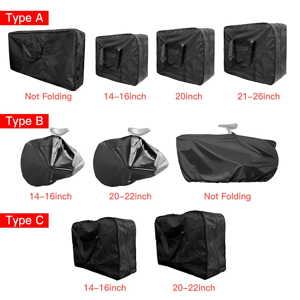 Funien Bag Folding Travel Bag Portable Transport Carrying Case for 20-22 Inch Folding (20-22)