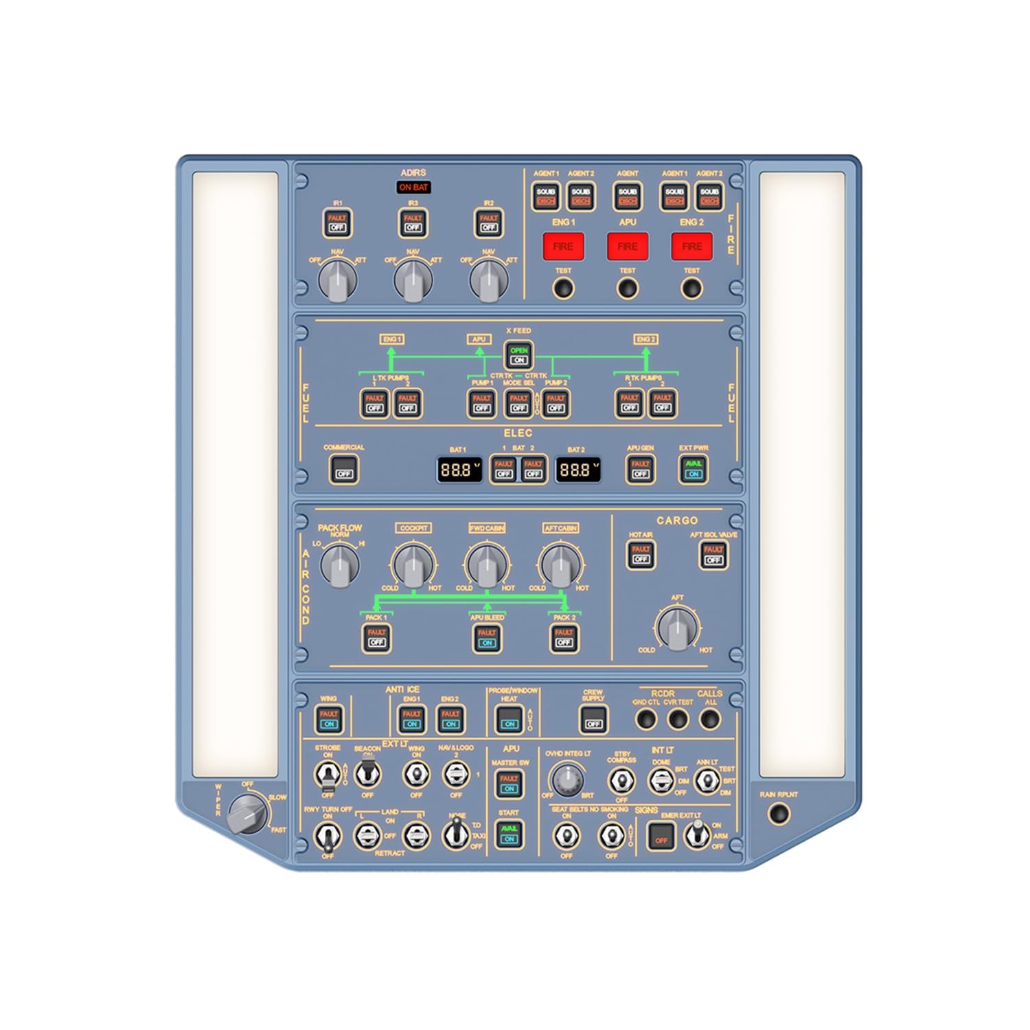 Amazon.co.jp: Wingflex製 A320オーバーヘッドパネル OVERHEAD PANEL