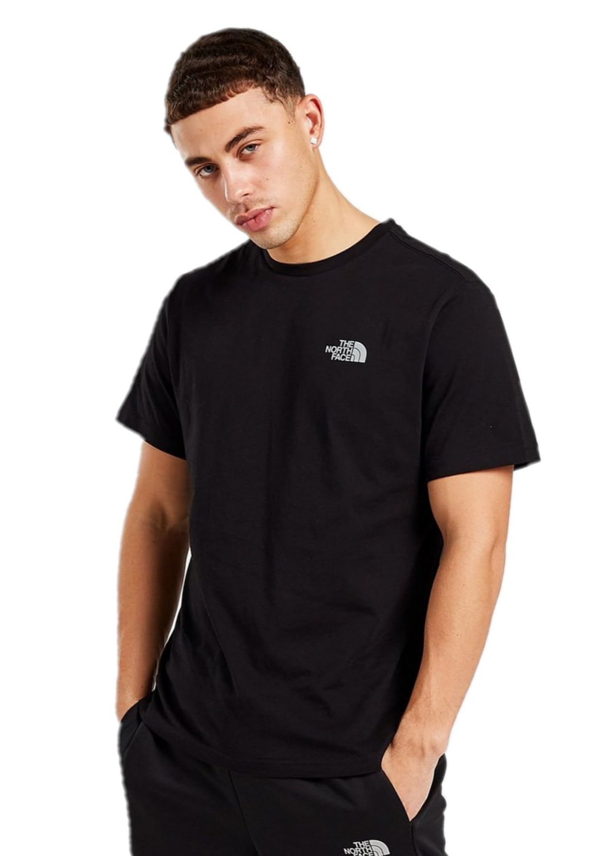 THE NORTH FACEMen's Simple Dome Reflective Logo Black (UK, Alpha, XXL, Regular, Regular, Black)