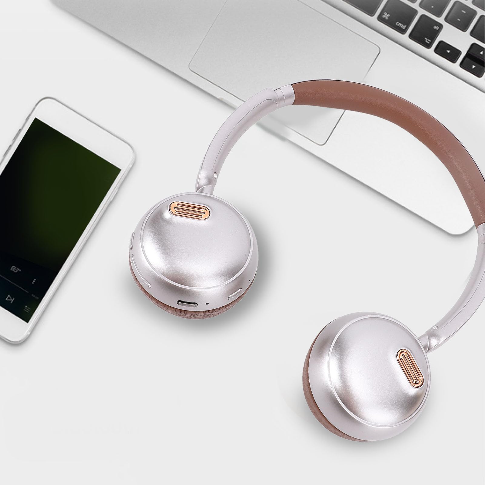 Kabellose Over-Ear-Kopfhörer, Retro-Kopfhörer mit Geräuschunterdrückung stilvolles Y2K-Headset für Jungen, Mädchen, Kinder Erwachsene, BT 5.4-Headset für Schule, bequem, tragbar
