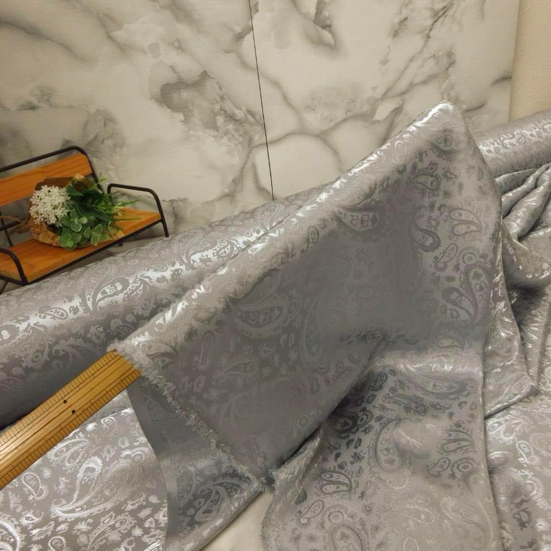 ジャガード生地袋帯 ペイズリー柄/グレー ジャガード生地袋帯 ペイズリー柄/グレー - メルカリ