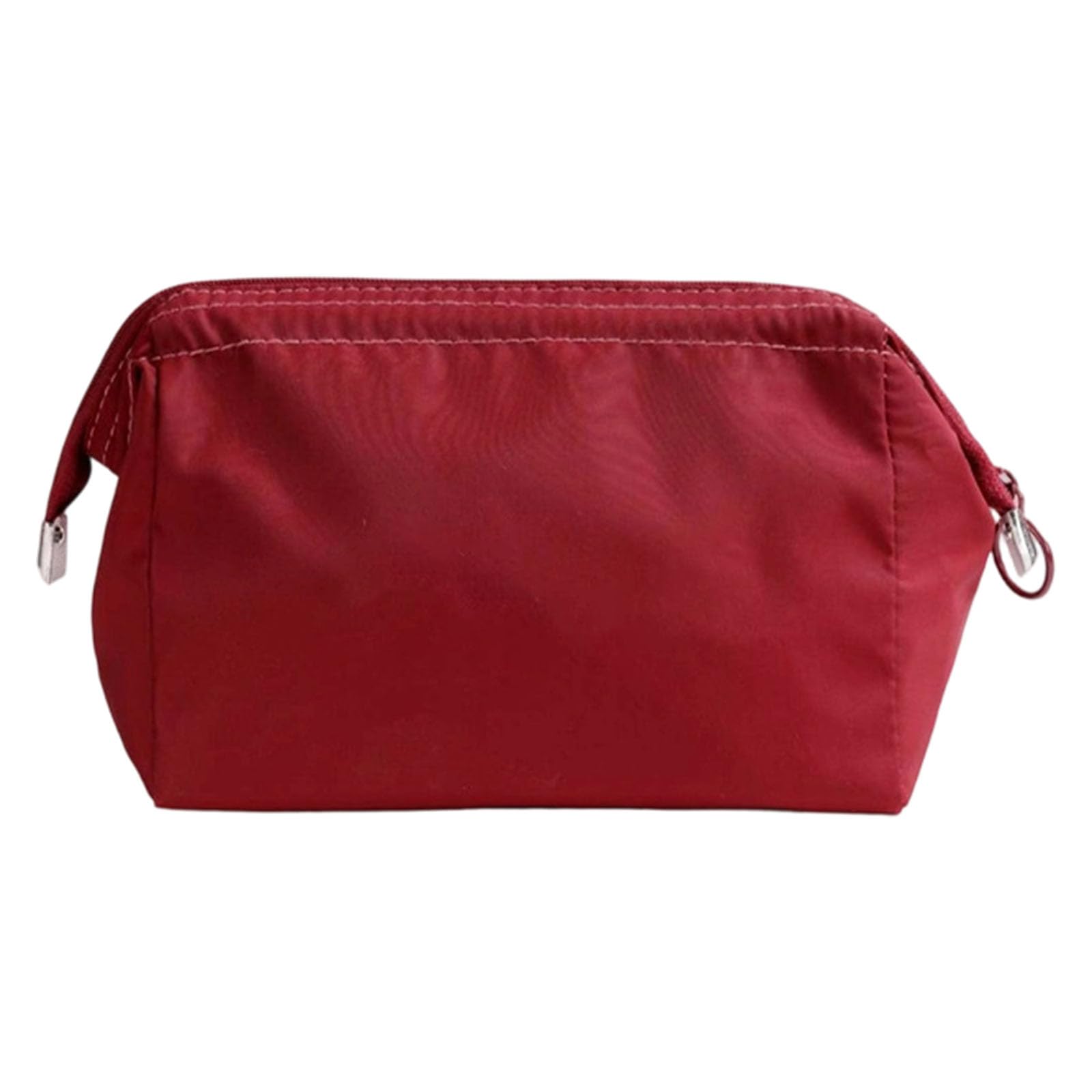 APGLSXY Morandis Tone Makeup Organiser with Separate Compartments Nylon Polyester Waterproof Cosmetic Case for Women Girls Makeup Pouches with Multiple Compartments Nylon Fabric Morandis