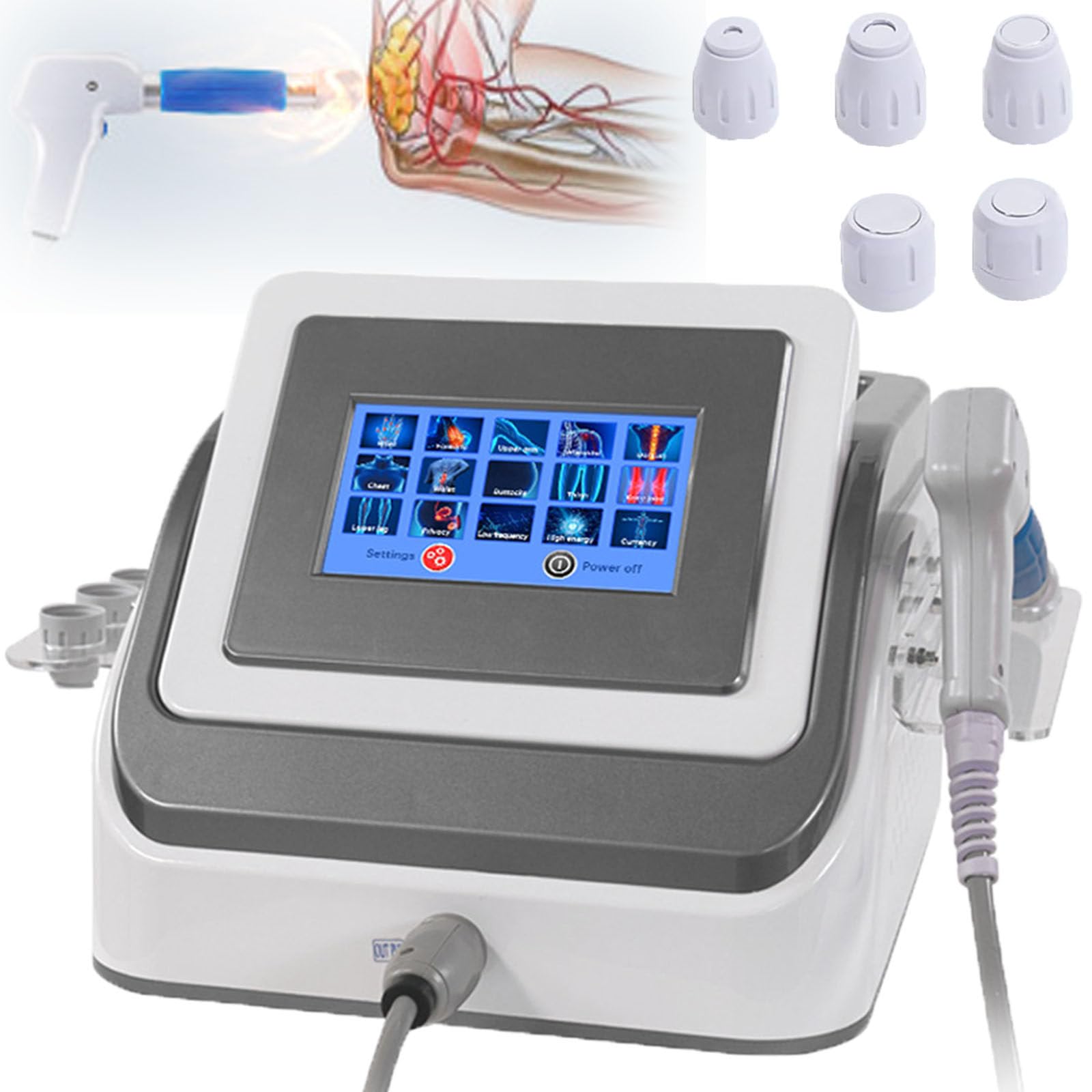 Painless Extracorporeal Shock Wave Therapy Machine for Muscle Back Leg Waist Pain Relief Muscle Pain Relief Massager with
