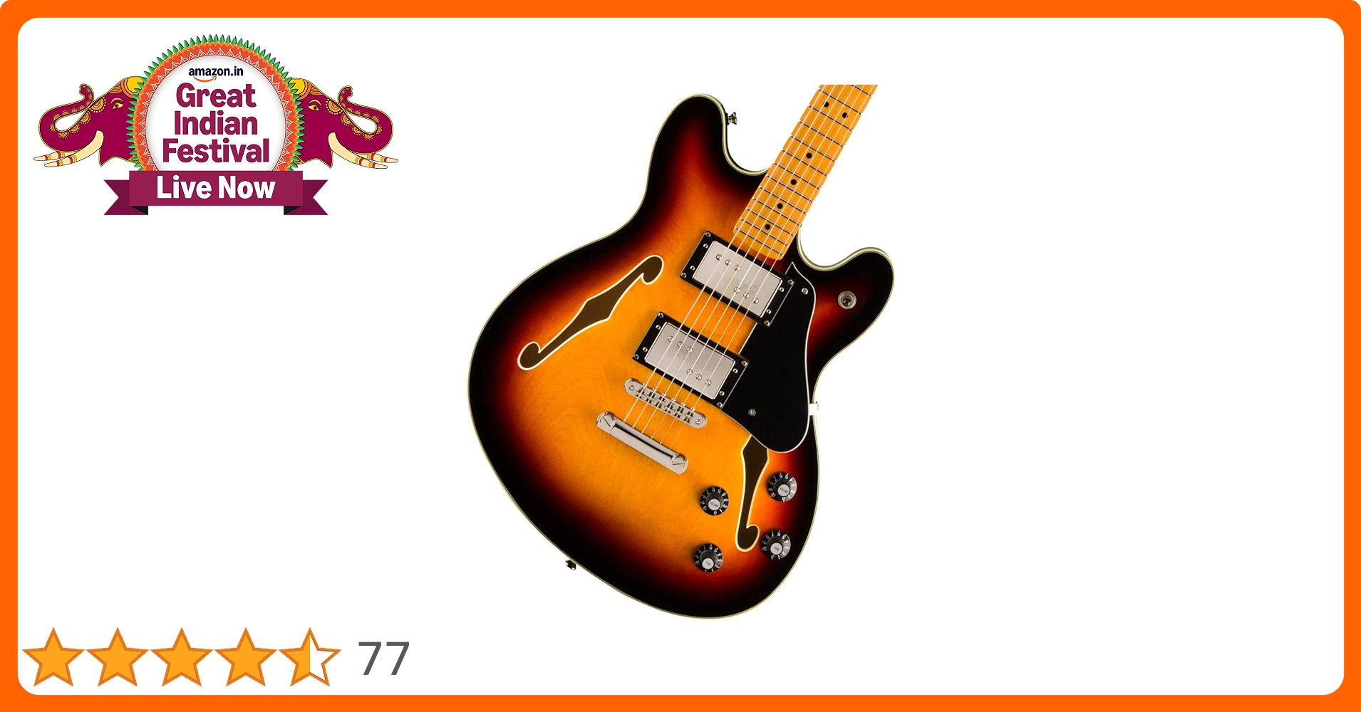 Squier by Fender Classic Vibe Starcaster - Maple Fingerboard