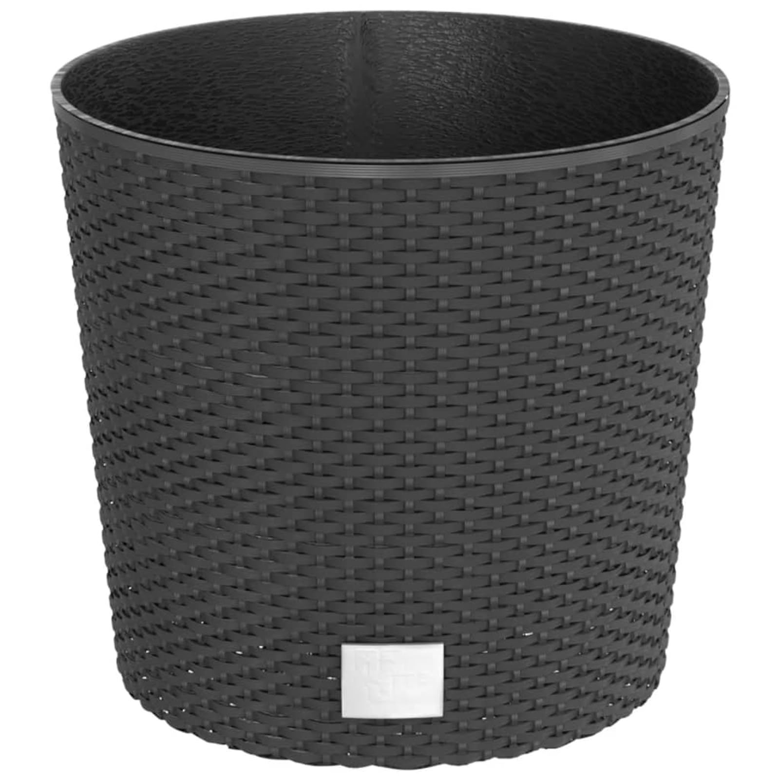 Gecheer Macetero Exterior Macetero Grande,Arriate Exterior Grande Macetero Huerto Urbano Maceta Macetero Mimbre con Interior extraíble Antracita11/26,5 L,Jardinera Decorativa Interior Exterior