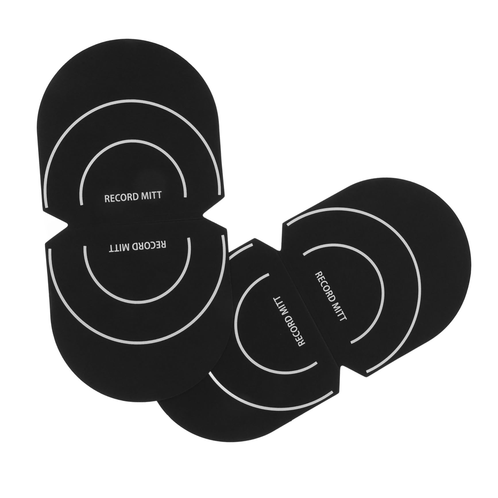 Toyvian 8pezzi Record Mitt Maniglie Antistatiche Per Pulizia Dischi Guanti Per Maneggiare Accessorio Per Amanti Della Musica e Collezionisti Di Vinile