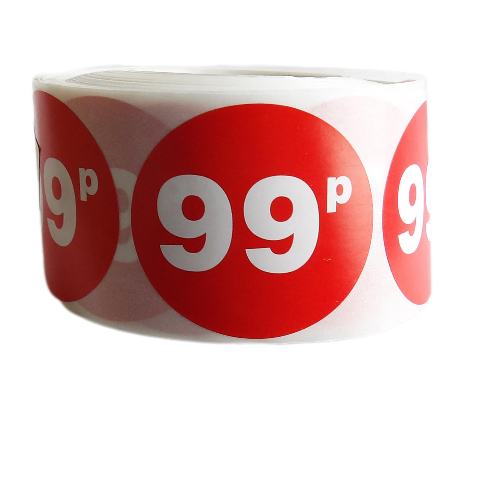 45mm Red Price Stickers Roll – 500 Self-Adhesive Labels for 50p to £100 – Retail, Market Stall, Garage Sale, Product Tagging – Easy Peel Design for Quick Application (99p)
