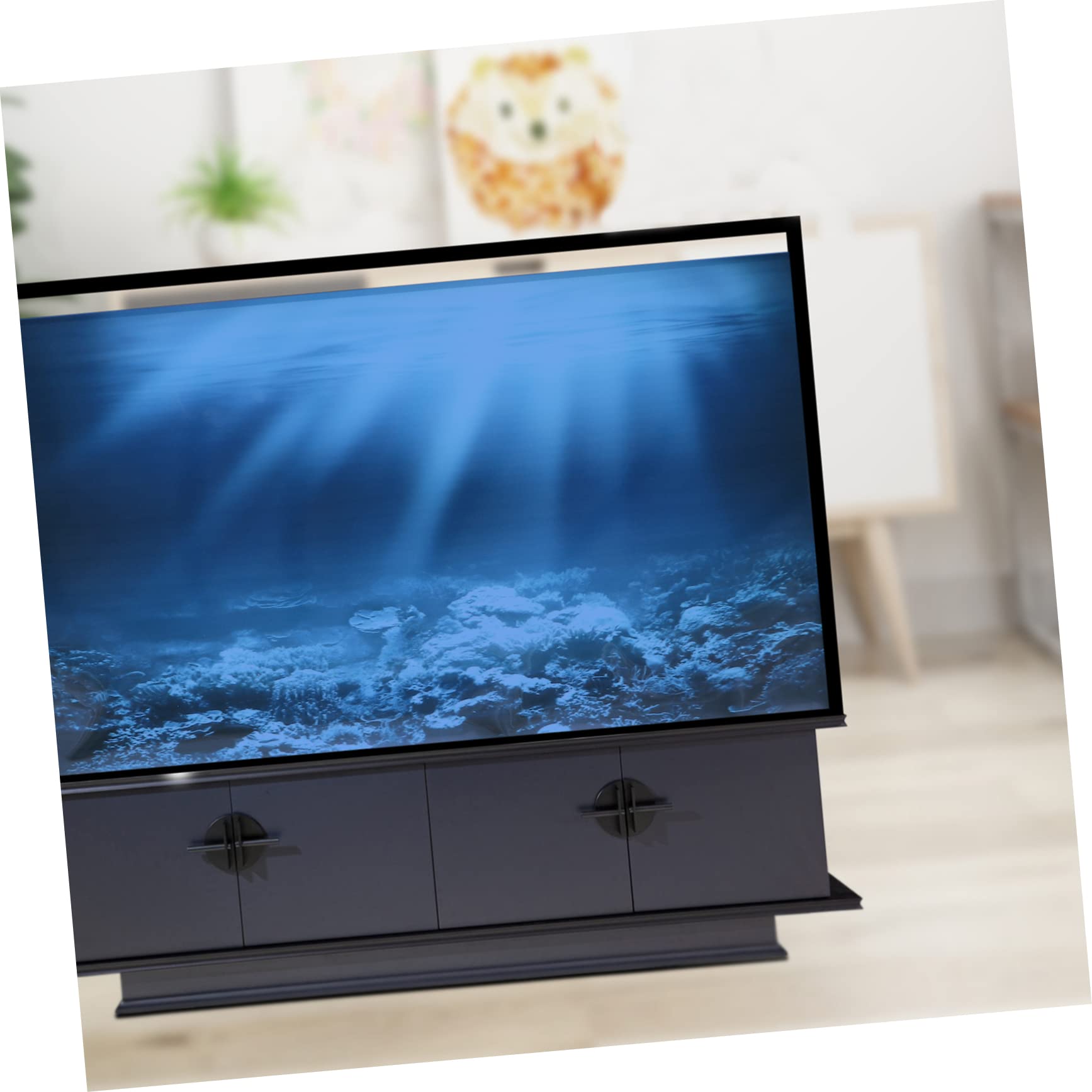 OSALADI 2 Pegatinas De Fondo para Pecera Peces A La Venta Filtro De Esponja para Acuario Calcomanía Decorativa para Acuario Luz LED para Pecera Filtro De Bote Soporte para