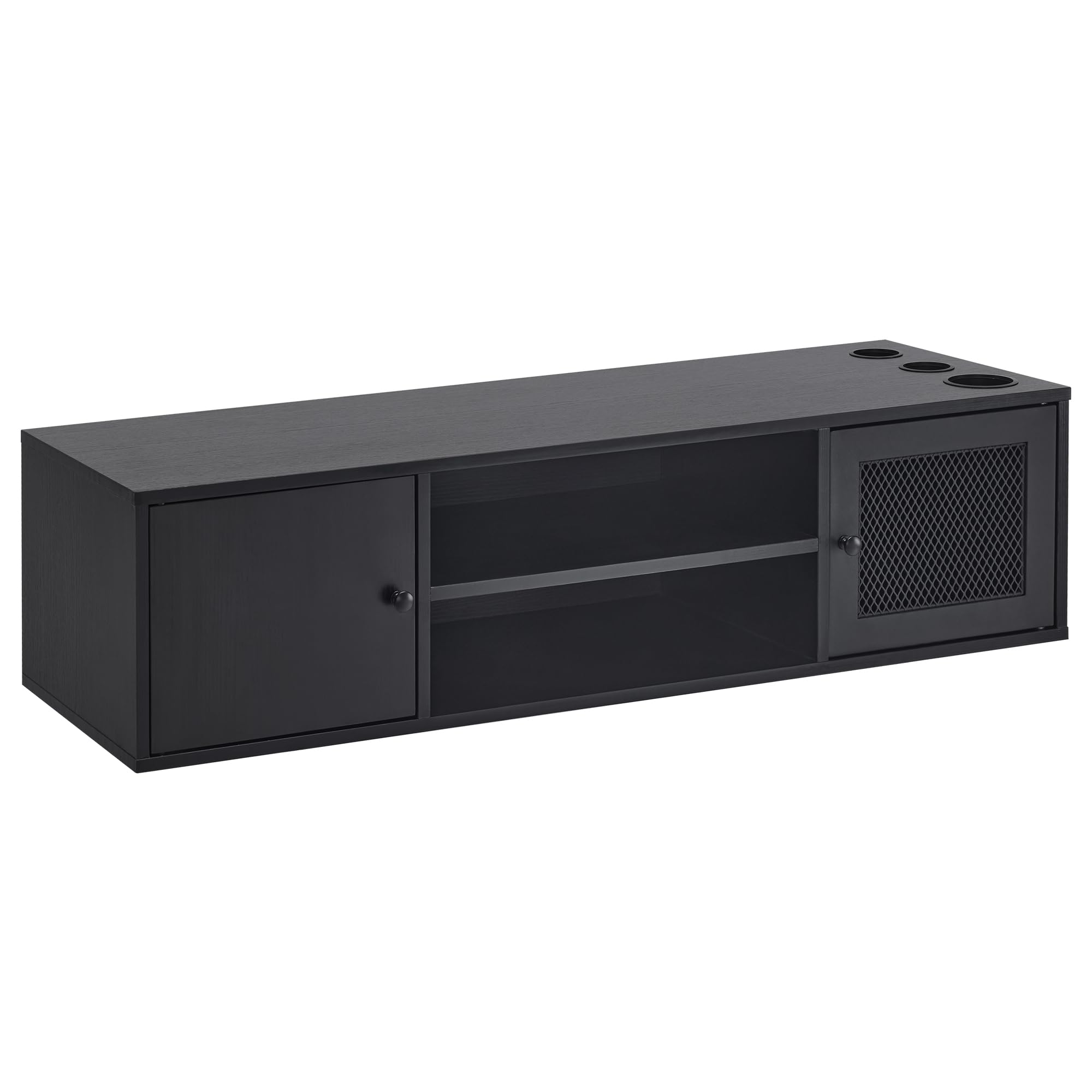 Wall Mount Salon Station for Hair Stylist Barber Stations 2501 (Black)
