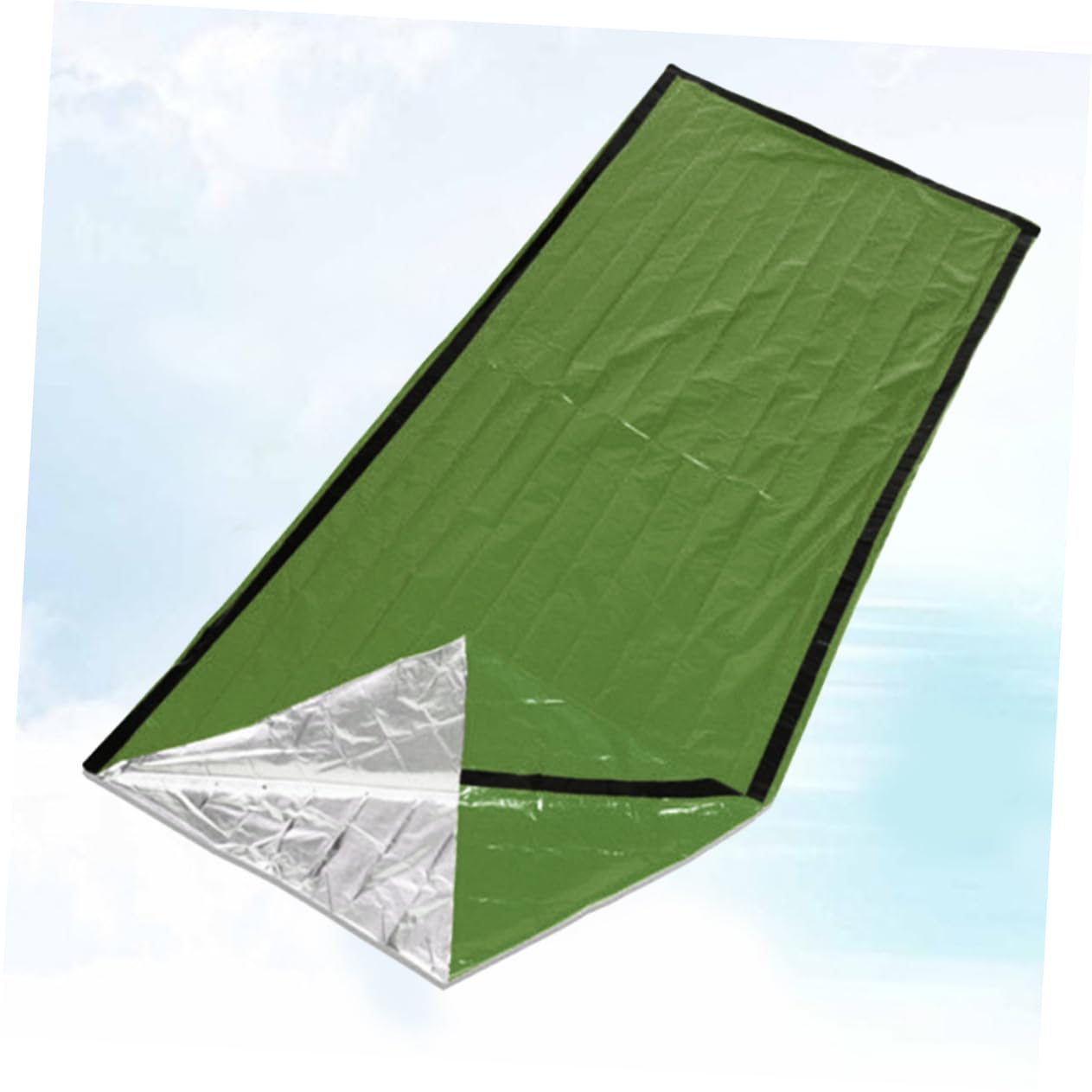 ibasenice Emergency Sleeping Bag Insulated Blanket Hiking Blanket Cold Thermal Sleeping Bag