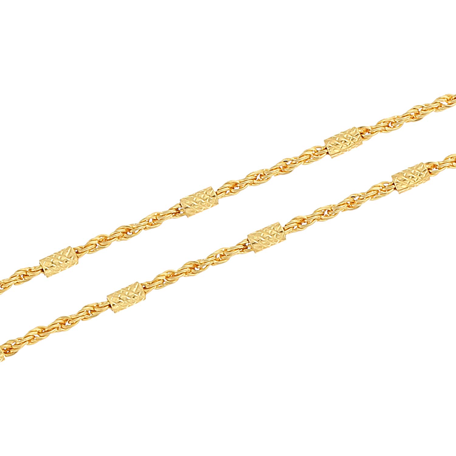 Elegant Plated Wedding Jewellery Rope Chain