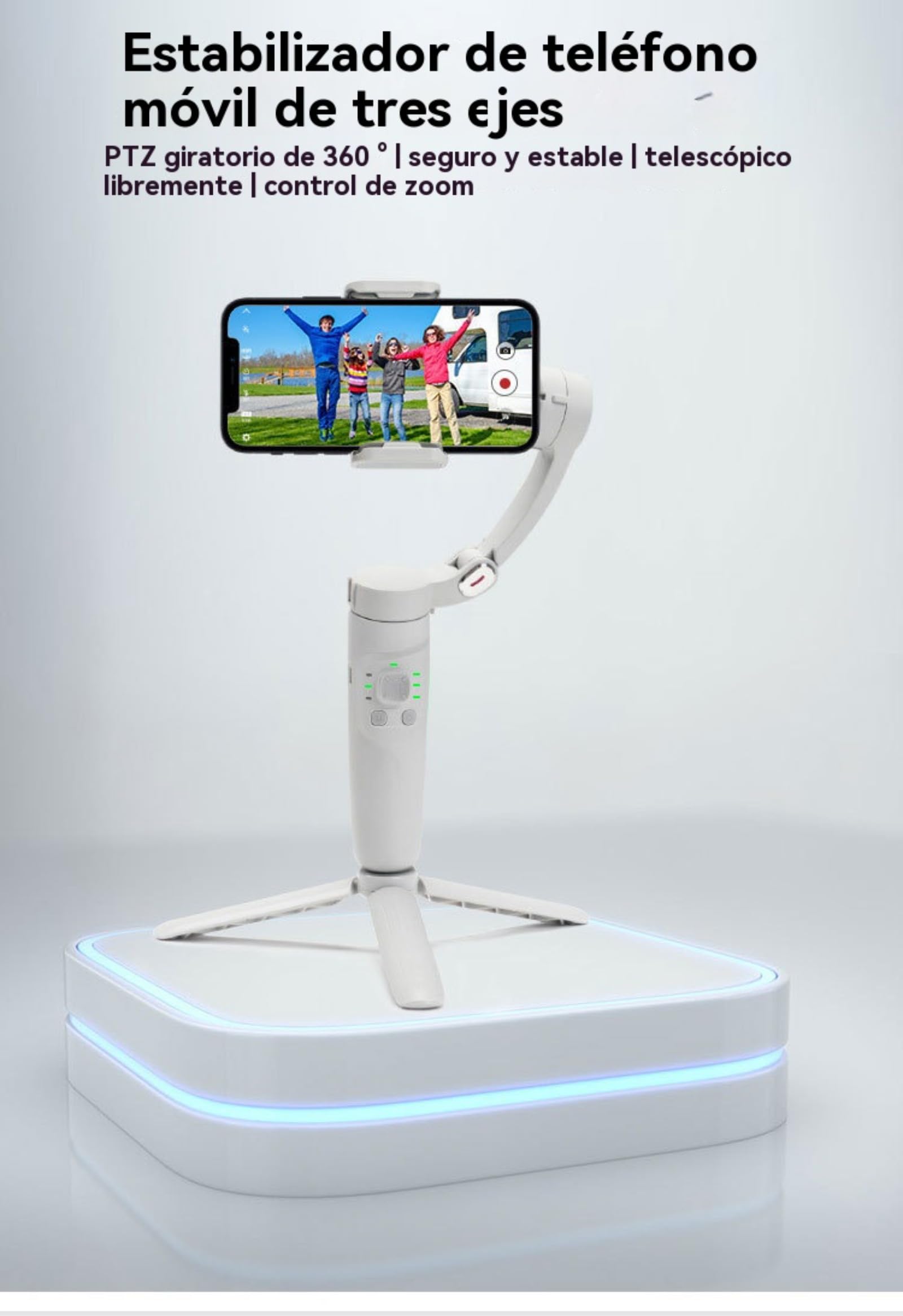 Gimbal para teléfono móvil, estabilizador de teléfono móvil, logra Resultados Profesionales con los Modelos de teléfono móvil M01 con cardán antivibración