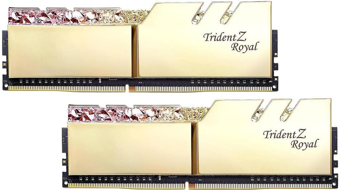 G.Skill Compatible Trident Z Royal, DDR4-4600, CL18-16 GB Dual-Kit, Gold