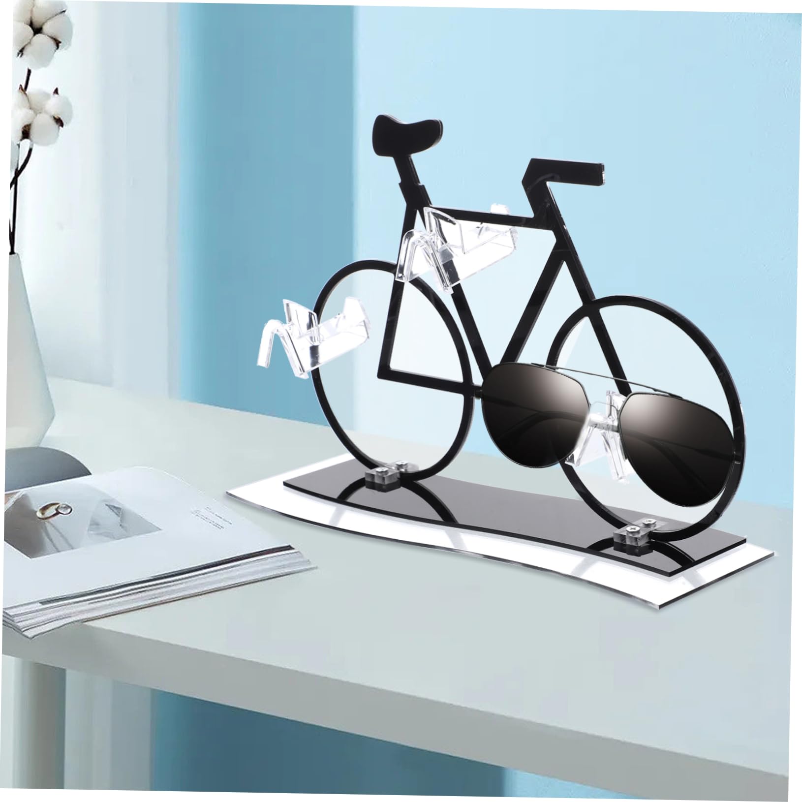 ABOOFAN 3 Pz espositore per occhiali montante per bicchieri in acrilico porta occhiali portaocchiali sunglasses occhialo da sole supporto organizer per occhiali da sole Espositore in