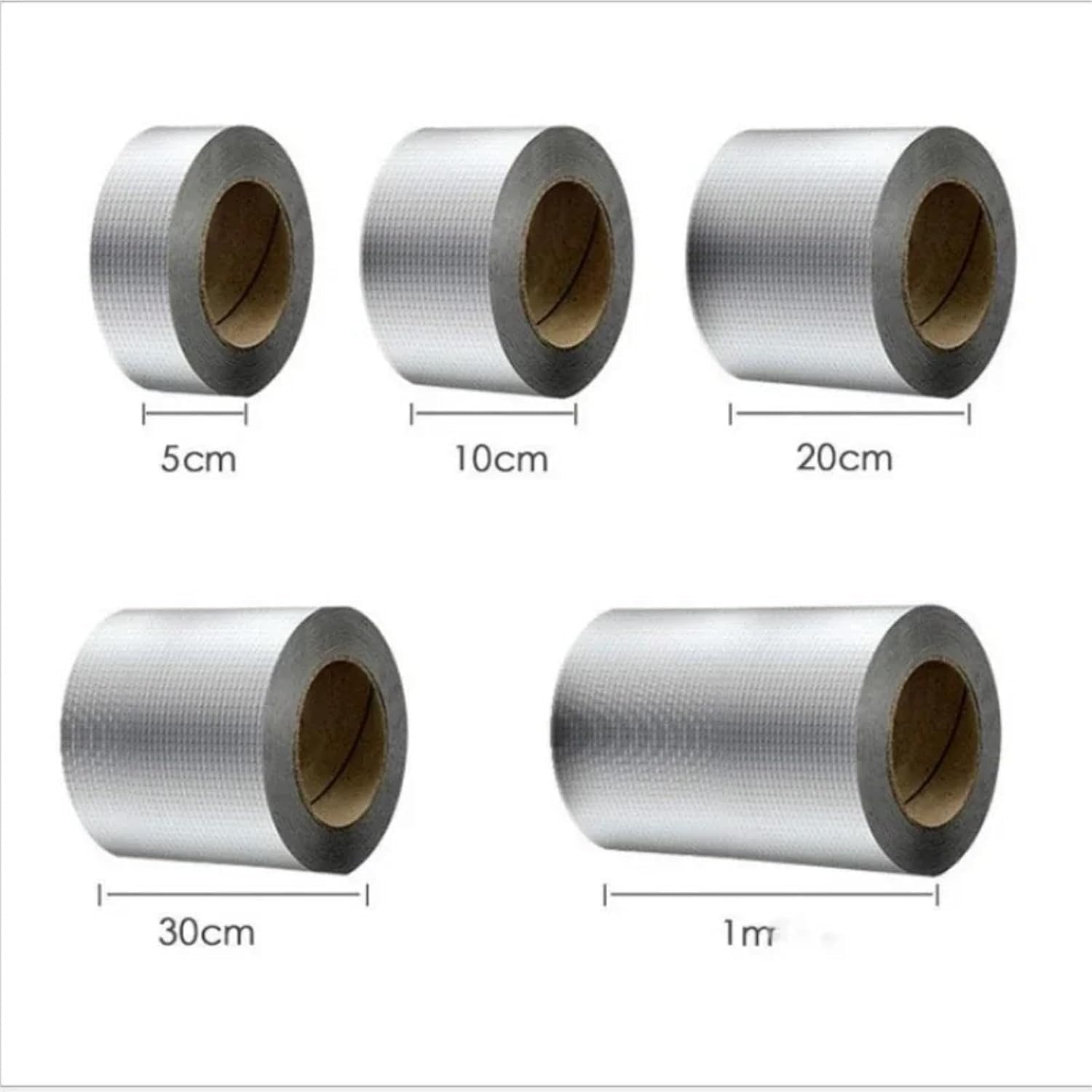 cinta de tubería, Reparación butílica impermeable del escape del papel de aluminio de la cinta del sello for los tamaños múltiples de Windows RVs de los tejados(10cm X 10m)