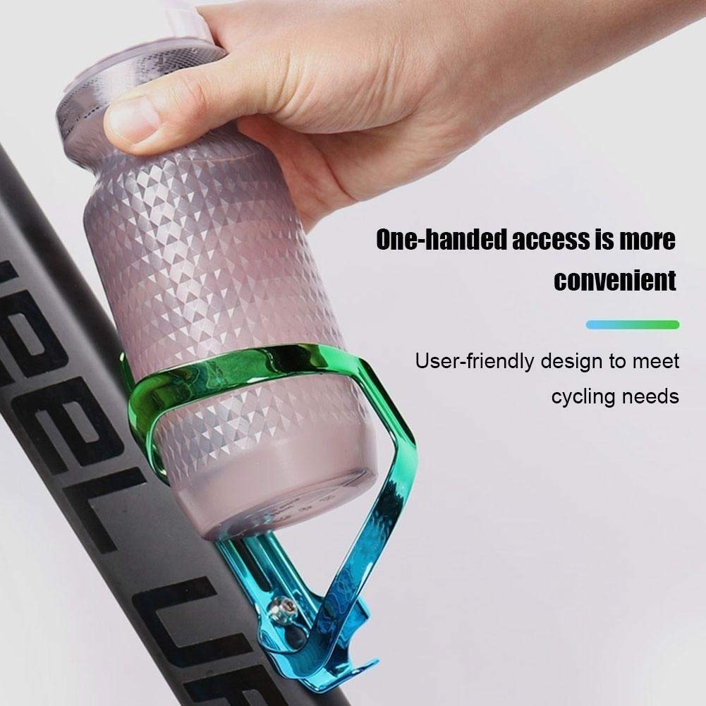 Adapter koszyka na bidon Rowerowy koszyk na bidon Stop aluminium Uchwyt na butelkę rowerową Stojak na czajnik Na górskie rowery szosowe Akcesoria rowerowe Akcesoria rowerowe (Azul)