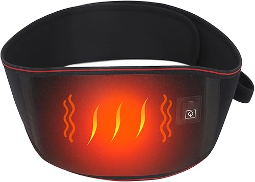 Almohadilla térmica eléctrica para aliviar el dolor de espalda, alivio menstrual, portátil, inalámbrico, 3 niveles de calor, calentador de cintura,