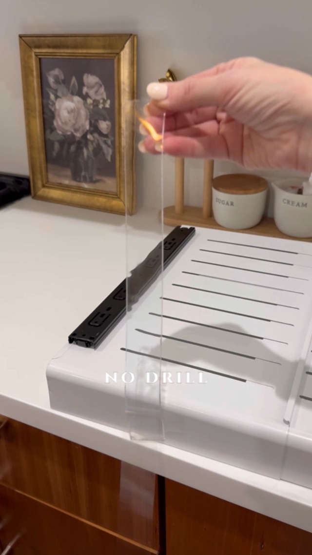 WIMEORS Lot De 2 Organiseurs D'armoire Coulissants Fixes Avec Film Nano