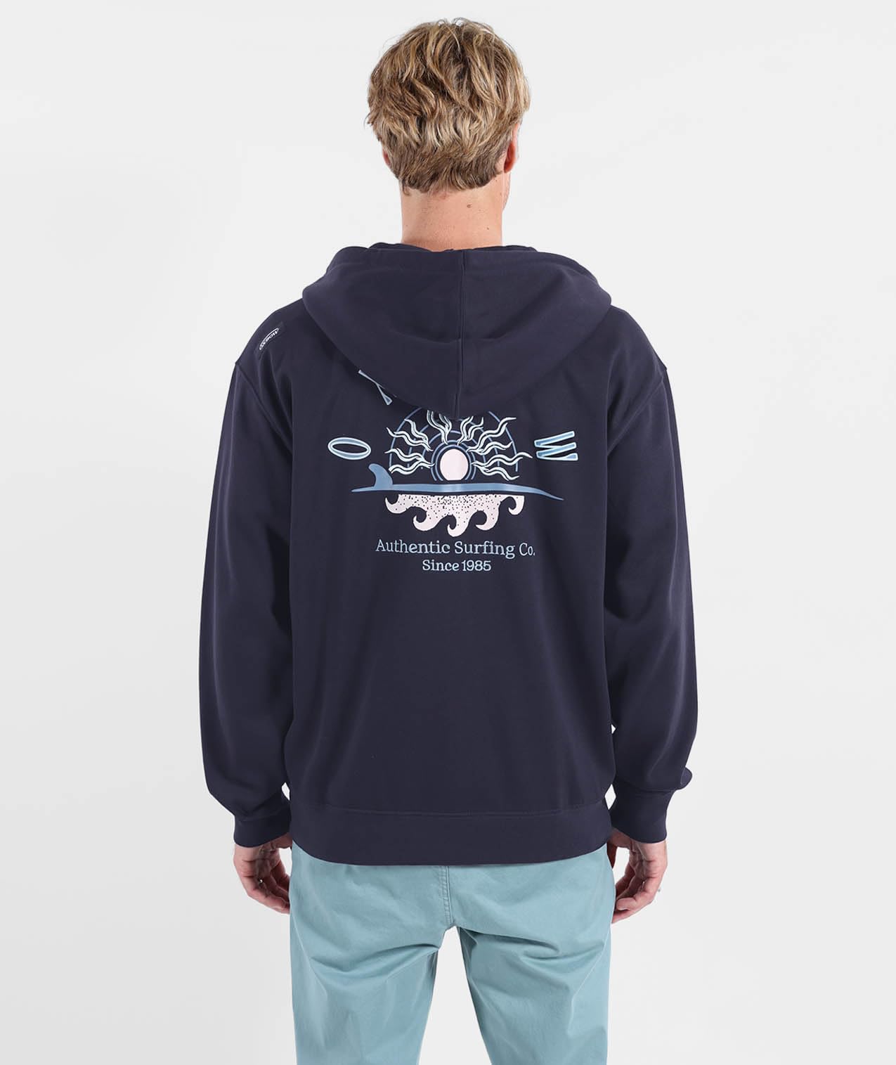 OXBOW Sweat à Capuche zippé Sandbar Ete 2026 Manches Longues, Col Rond, Motif sur Le Dos, Zippé, avec Capuche