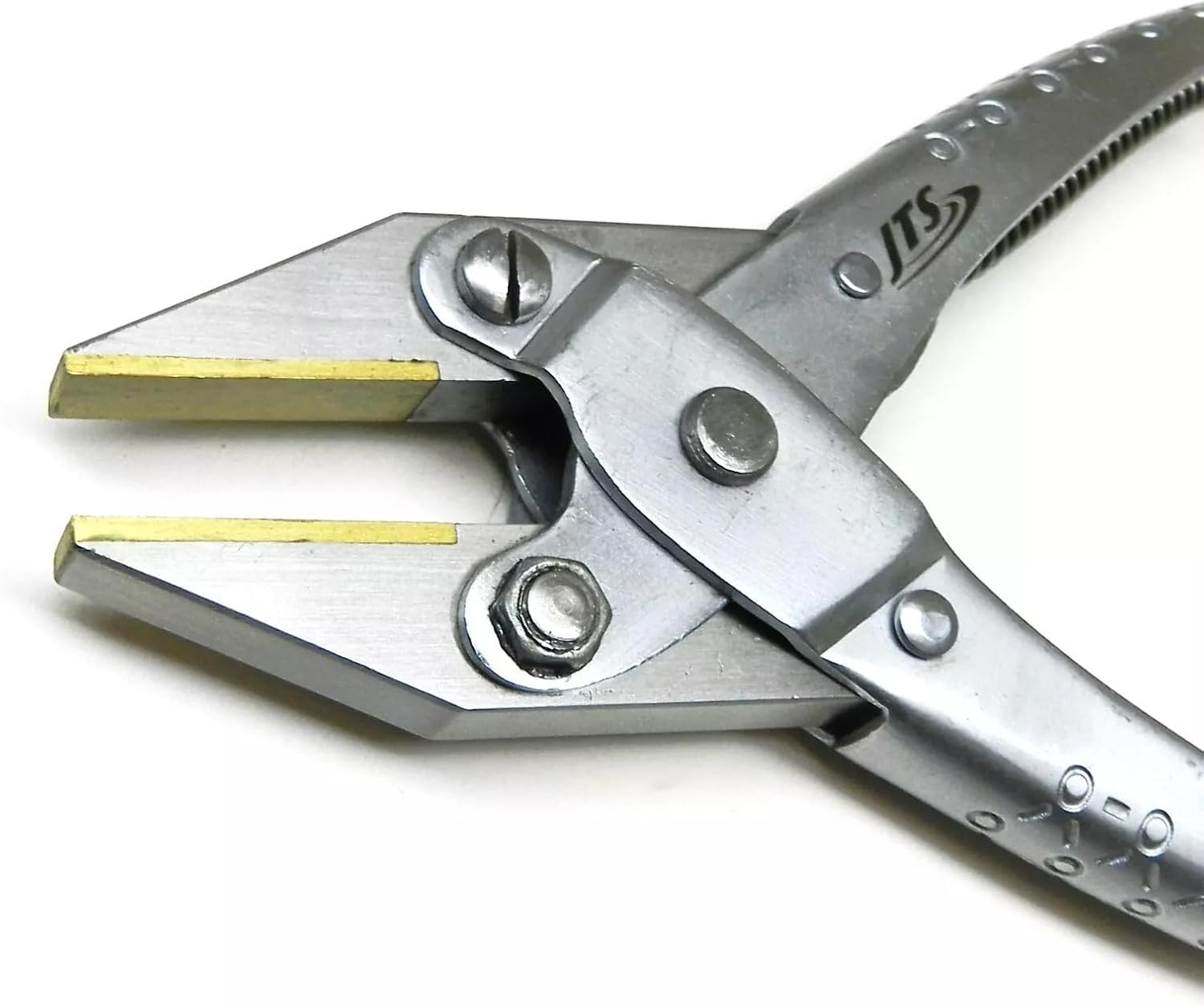 Parallel Pliers Brass Jaws Soft Flat Nose 140mm with Spring Jewelry Crafts
