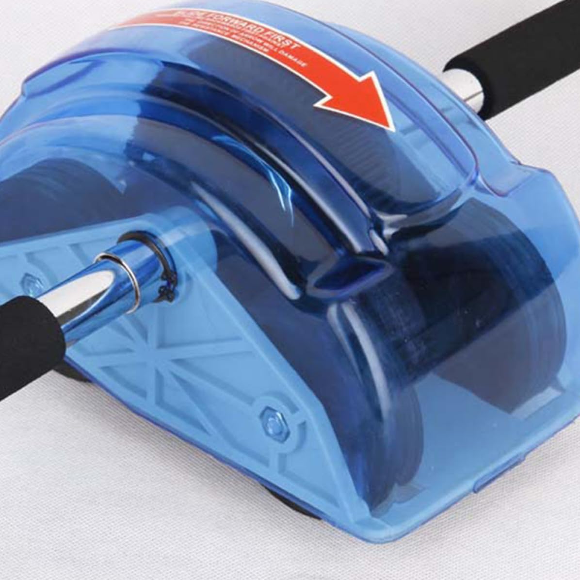 Vierrädriger Bauchroller mit Zubehör, Blau, Abs und Pp