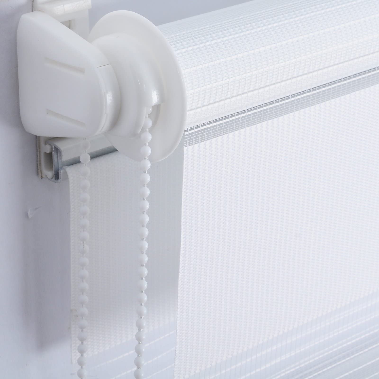 Laneetal - Estor doble plegable, opaco, térmico, protección para ventanas, día y noche, para montaje sin taladrar, 85 x 220 cm, color gris, 0980067