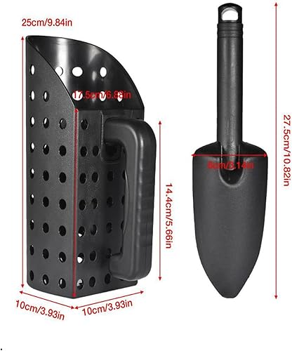 Miniatura 5 de Cucharas de arena para detección de metales, pala de arena, pala de detección de metales, juego de cucharas de arena portátil ergonómicamente