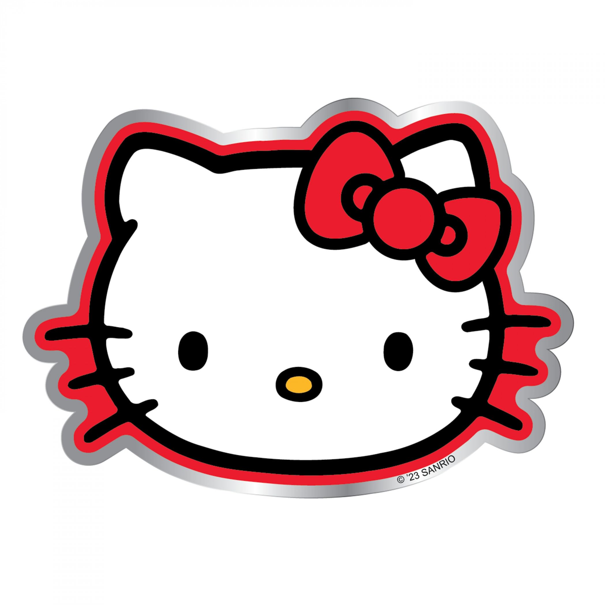 Amazon.com - CHROMA Hello Kitty Classic Cute Aluminum Car Decal
