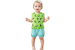 Baby Toddler Boys Girls Pebbles Flintstone Costume Set