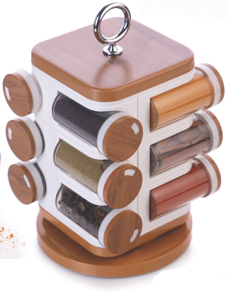 AUREUS PLASTIC REVOLVING MASALA BOX (MULTI COLOR) (16)