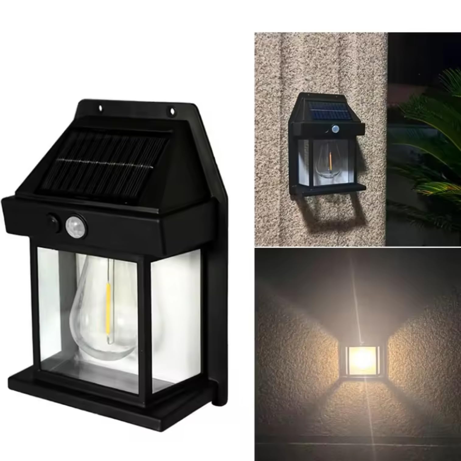 SoliSun Solar Wall Lights for Outdoor with Motion Sensor, Security Lamps Waterproof for Patio Garden, Solar Tungsten Wall Light Outdoor (Pack of 2, Warm Yellow) (B0D84Z4WS6) Amazon Price History, Amazon Price Tracker