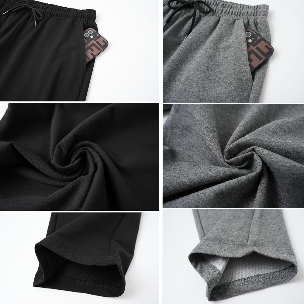 FGFD&OU Pantaloni Sportivi Uomo Cotone Pantaloni Lunghi da Umom Joggers Slim Fit Pantaloni Tuta Palestra Running Fitness Pants con Tasche per L'Estate Inverno