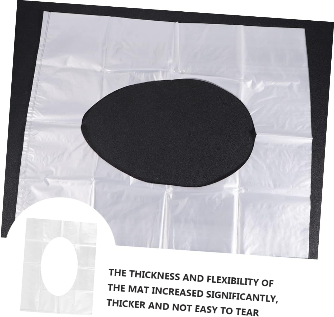 Mobestech 30 Packs Disposable Waterproof Toilet Seat Covers Non-Slip Toilet Cushions for Travel Sanitary Bathroom Accessories 150 Sheets