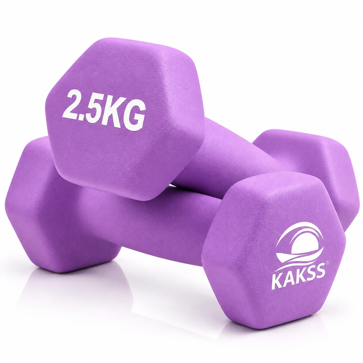 Kakss 6kg Neoprene Dumbbell Set with Stand -20
