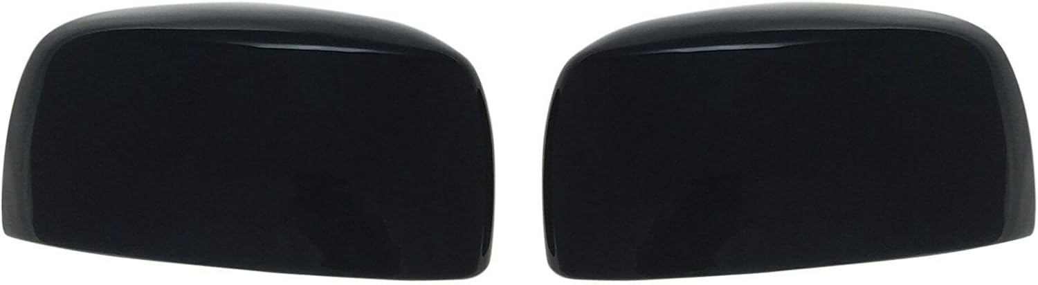 Trim Illusion Black Car Side Mirror Caps, Compatible with Dodge Grand Caravan 2008-2020, Chrysler Town & Country 2008-2016, Volkswagen Routan 2009-2014, MC6217BLK