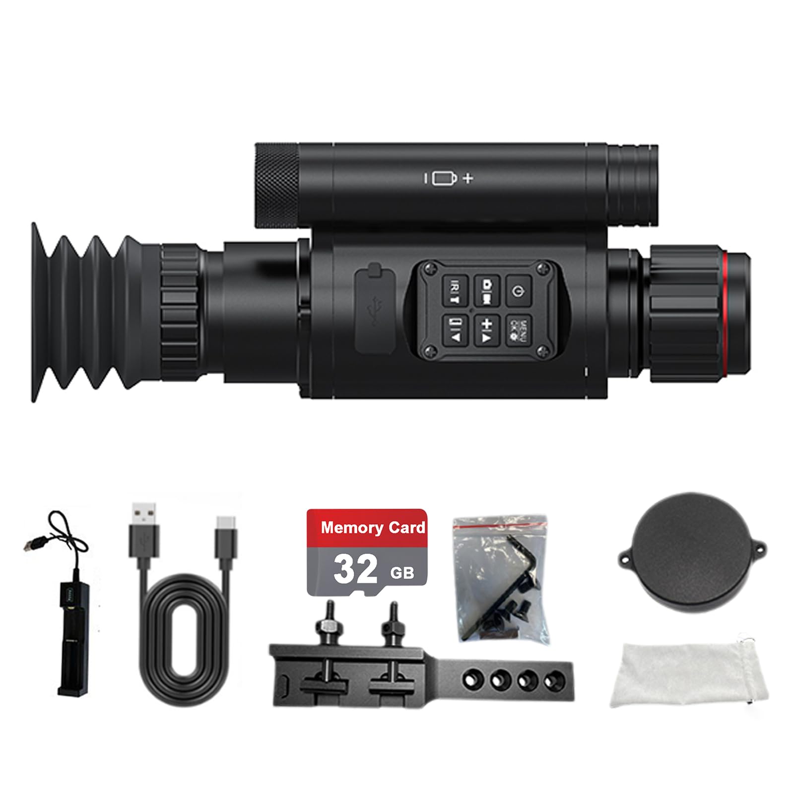 WGFXYBFY 3280 FT Infrared Night Vision Goggles - Military Grade Night Vision Scope, 5 Levels Infrared, 3.5X Digital Zoom Can Connect to WiFi with 9 Patterns of Front Sight, for Hunting,50mm/850nm
