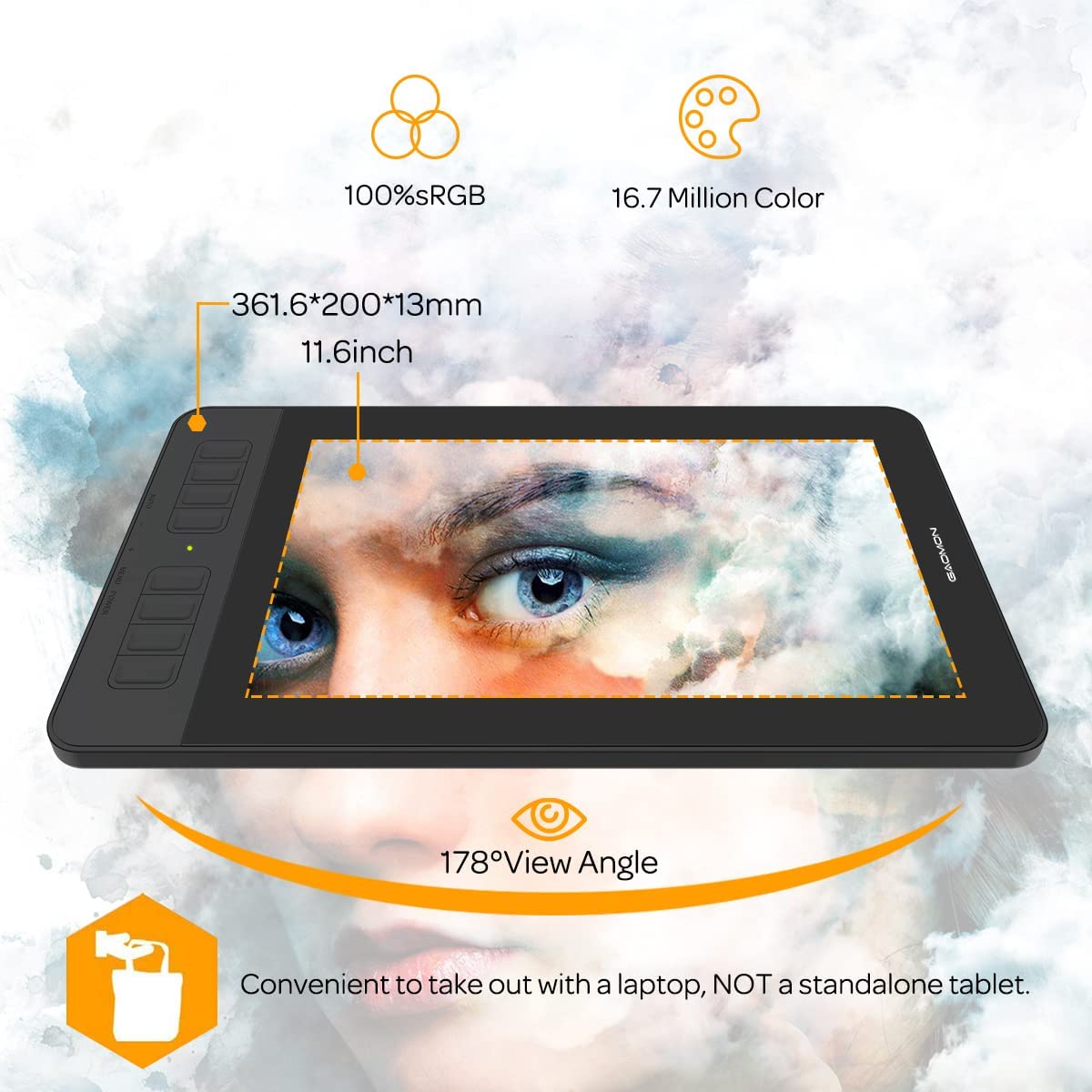 GAOMON PD1161 デジタル描画タブレット 本体 Amazon.com: GAOMON PD1161 Drawing Tablet with Screen