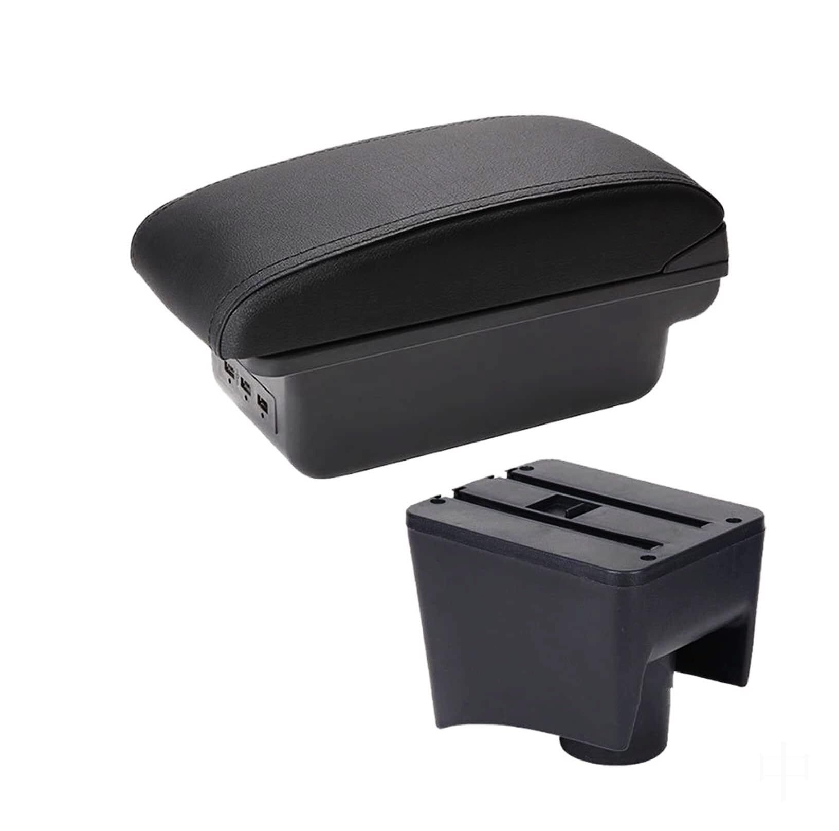 CBCLOPKLCU Centre Console For Vw For Polo Mk5 6R For Vento 2012-2018 Center Console Armrest Storage For Box with USB
