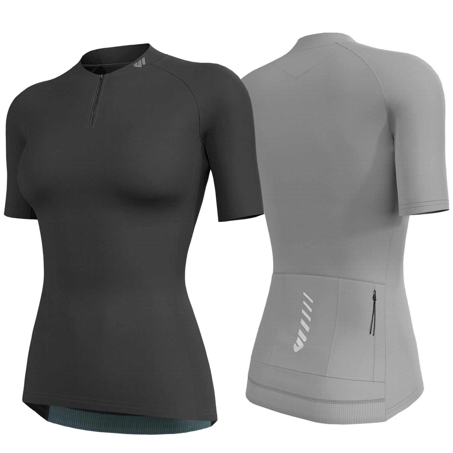 Wulibike Radtrikot Damen Halbe ReißVerschluss Fahrradshirt M