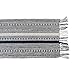 DII Farmhouse Braided Stripe Table Runner Collection, 15x108 (15x113, Fringe Included), Navy Blue
