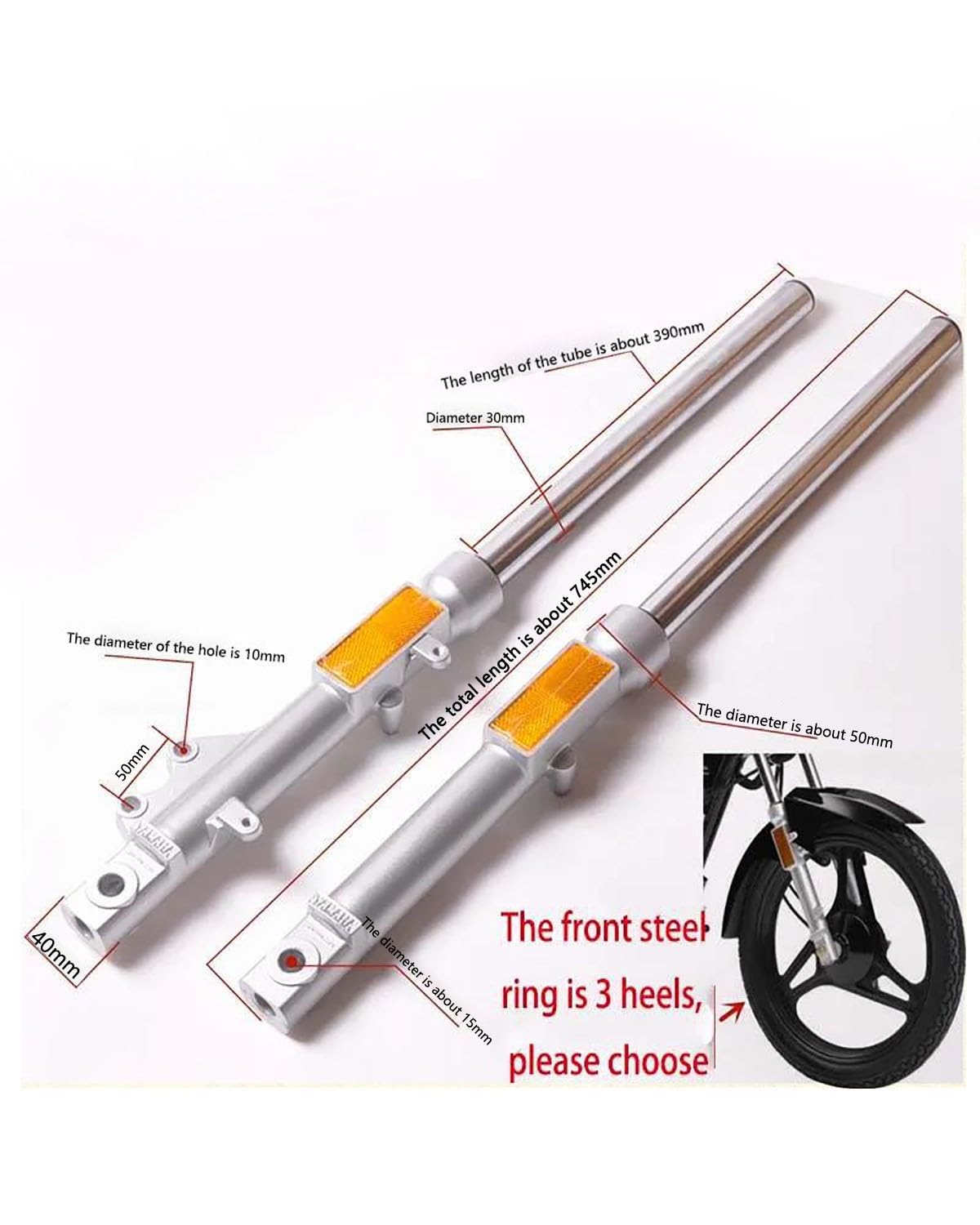 Suspension D'amortisseur Pour YBR125 Amortisseur Avant De Moto Amortisseur Suspension
